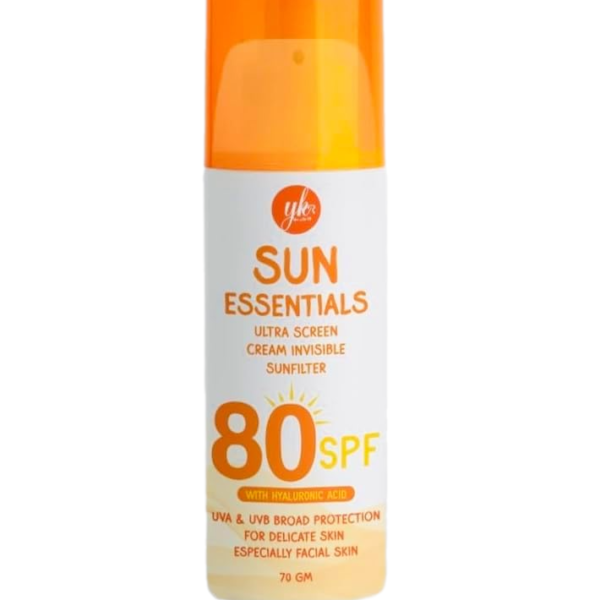 YKR Natural Sunscreen with Hyaluronic Acid SPF 80+ – Superior Protection and Deep Hydration